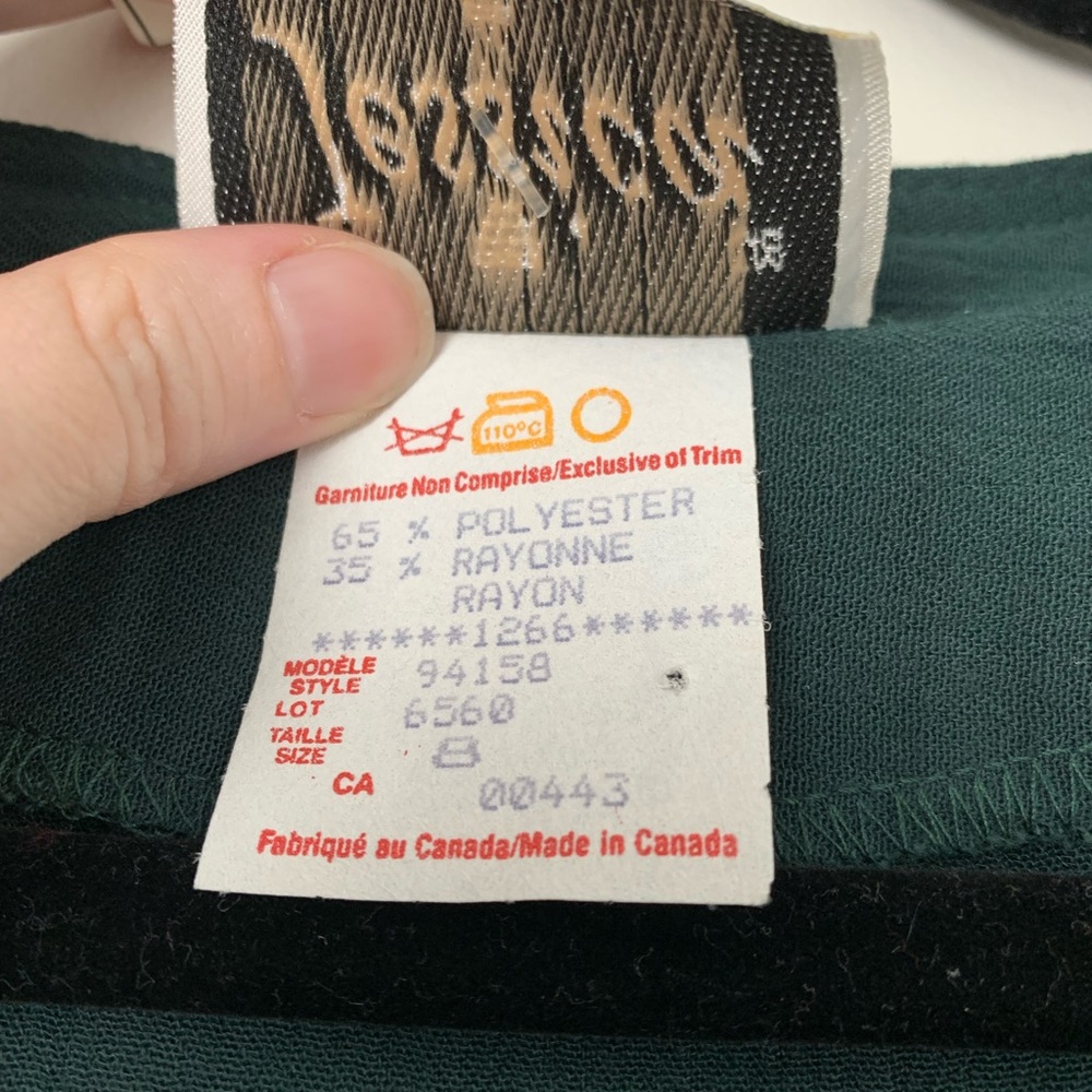 SOLD‼️BNWT Vintage Jessica Green Eyelet Vest Dress - Picture 8 of 8